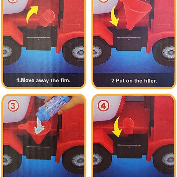 ArtCreativity Bubble🫧Blowing Cement Truck🚚Toy with LED🚦and Sound🔊Effects - Picture 3 of 8